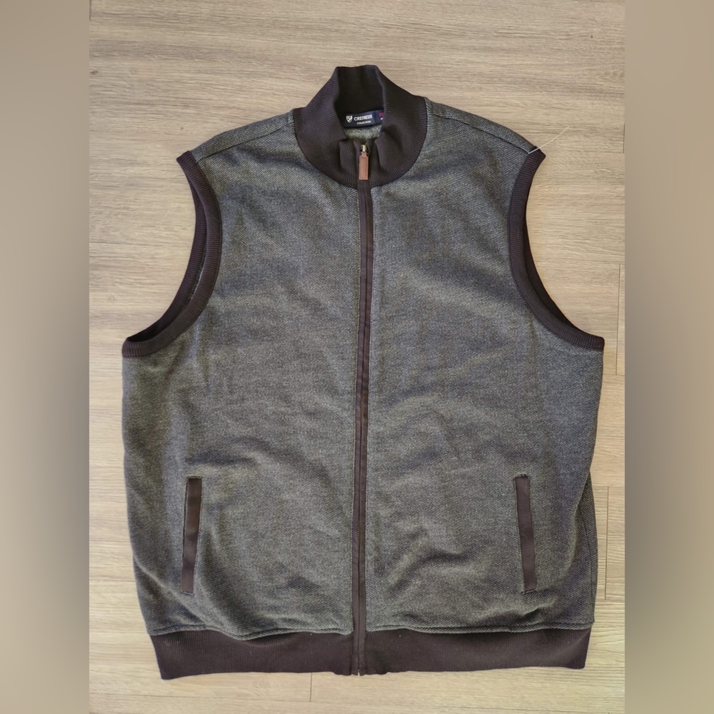 Daniel Cremieux Classics Men's Full Zip Cotton Polyester Vest
